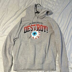 Gray Graphic Hoodie